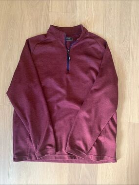 bolle Men's Quarter-Zip Sweater in Burgundy